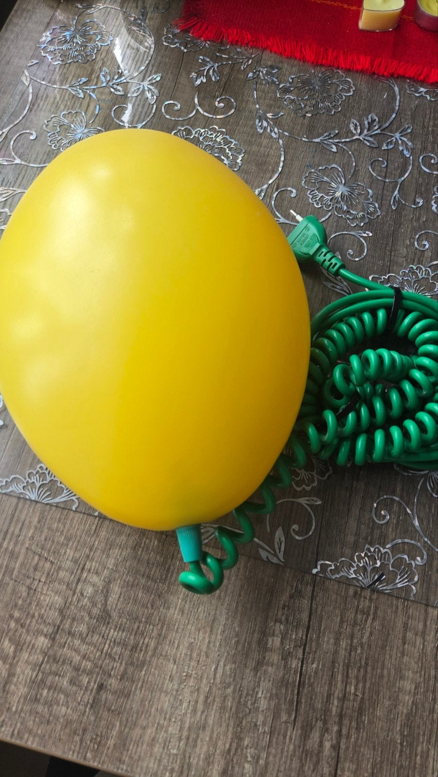 Vintage IKEA B0101 Löv ballonlamp - Jaren 90 Design, Geel, Ophalen, IKEA, Design