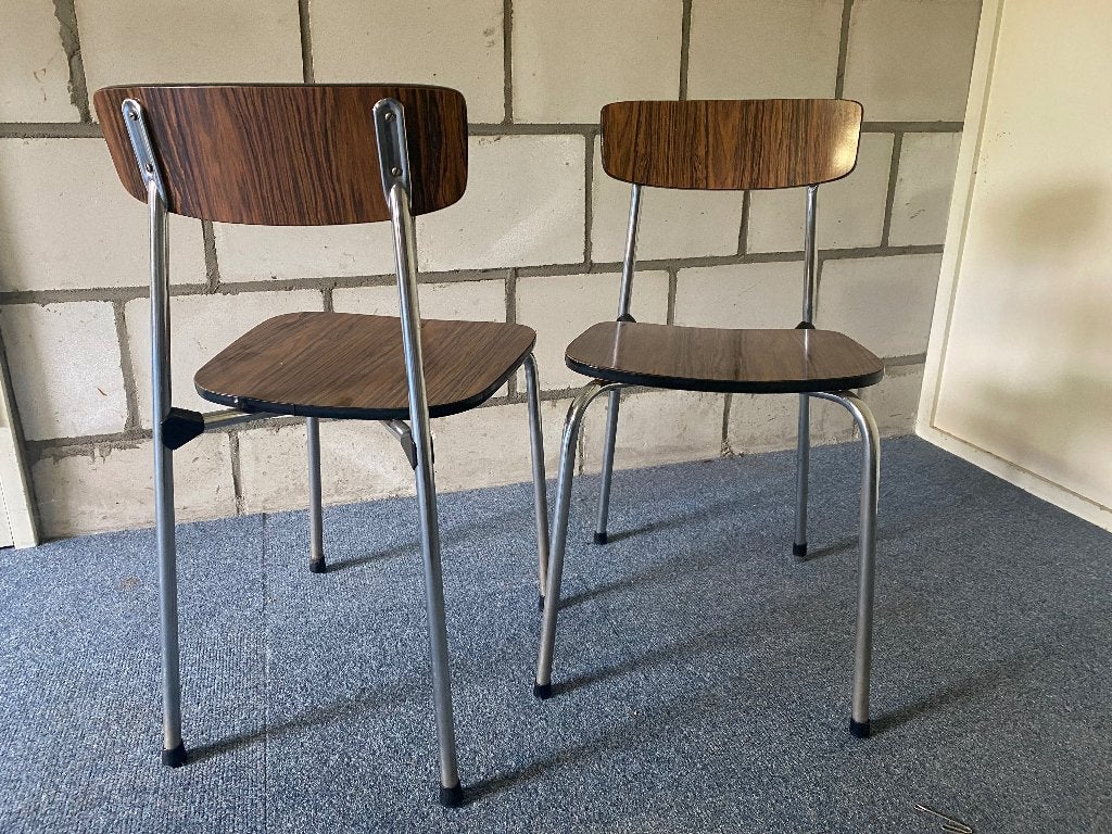 Stoelen formica, keukenstoelen, Ophalen, Gebruikt, Overige materialen, Twee
