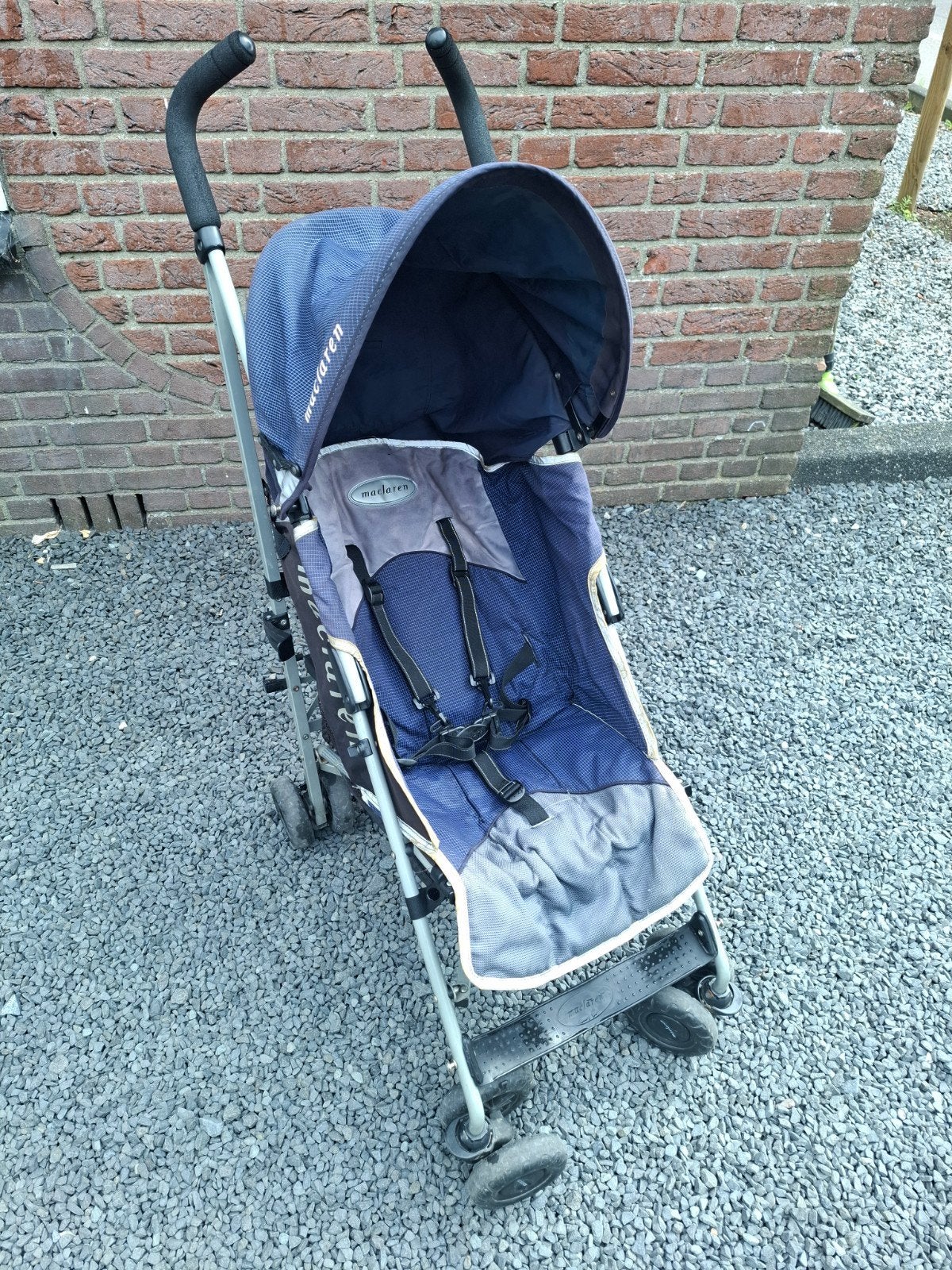 Maclaren Quest Buggy - Blauw/Grijs, Verstelbare Rugleuning, Ophalen, Gebruikt, Maclaren, Verstelbare rugleuning