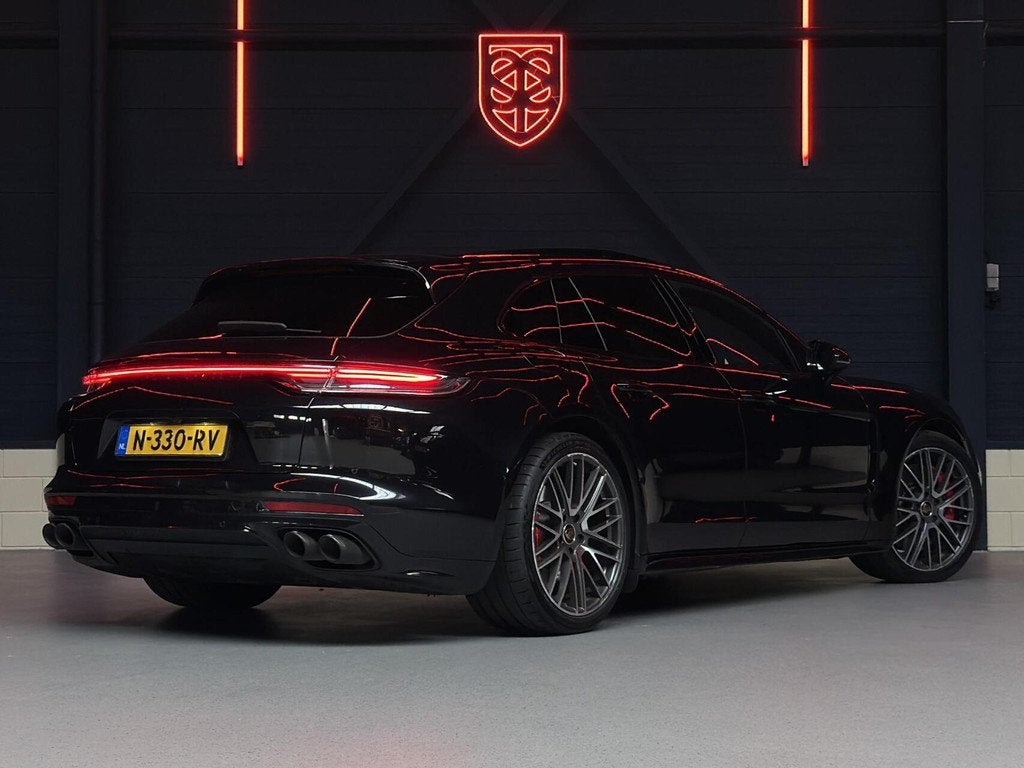 Porsche Panamera Sport Turismo 4S E-Hybrid |PANO|HUD|SPORTCH, Auto's, Automaat, Gebruikt, Zwart, Leder