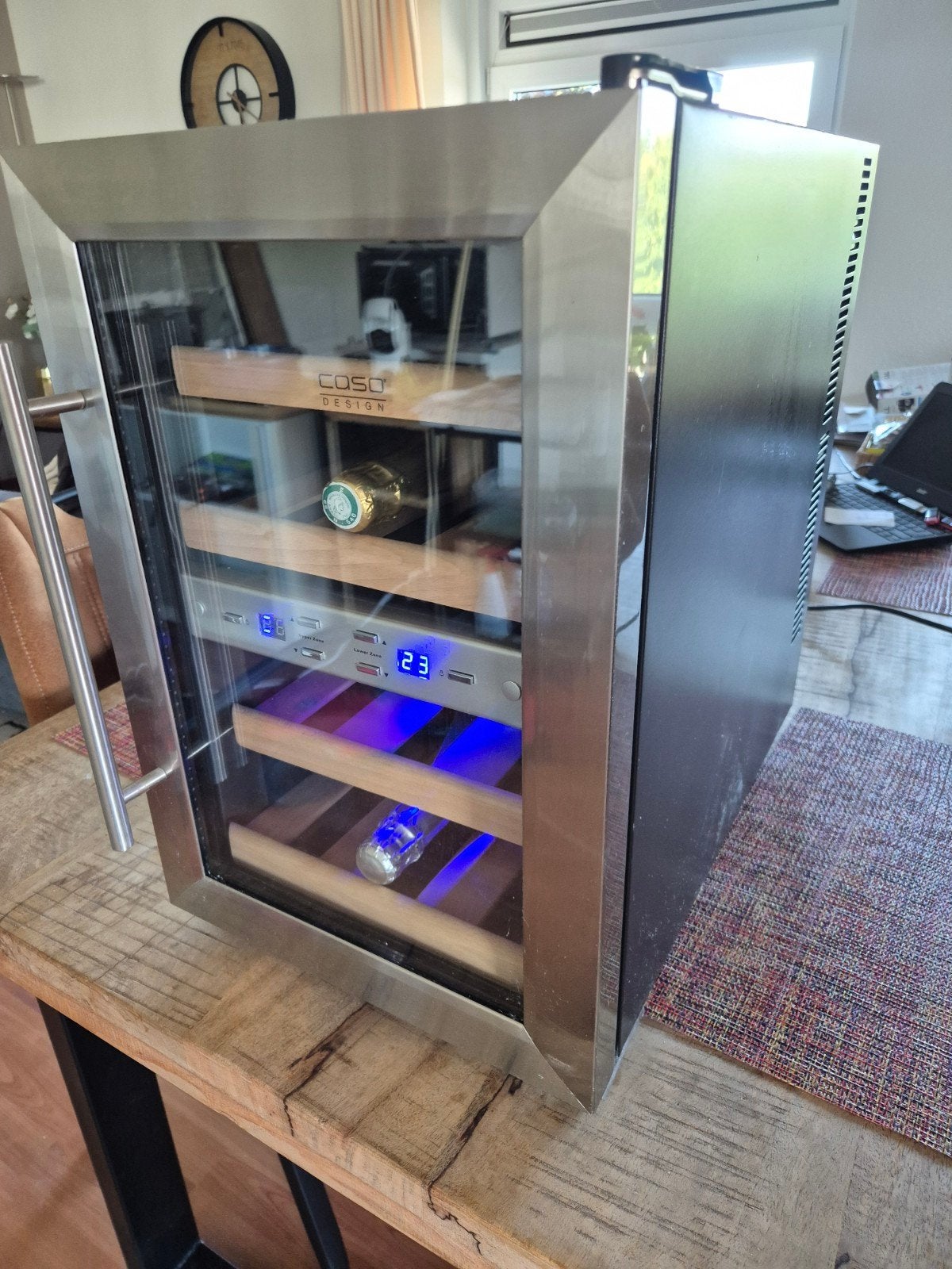 Wijnkast tafelmodel, Verzenden, Minder dan 50 cm, Minder dan 5 flessen