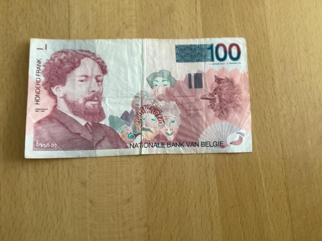 Bankbiljet BELGIË 100 FRANCS. 1995 - 2001, Ophalen, Zuidoost-Azië