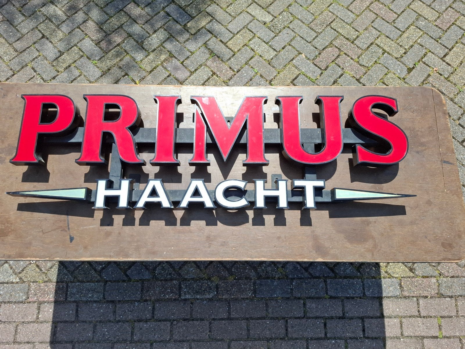 Vintage Primus Haacht Reclamebord - Uniek Verzamelstuk, Ophalen, Gebruikt, Reclamebord