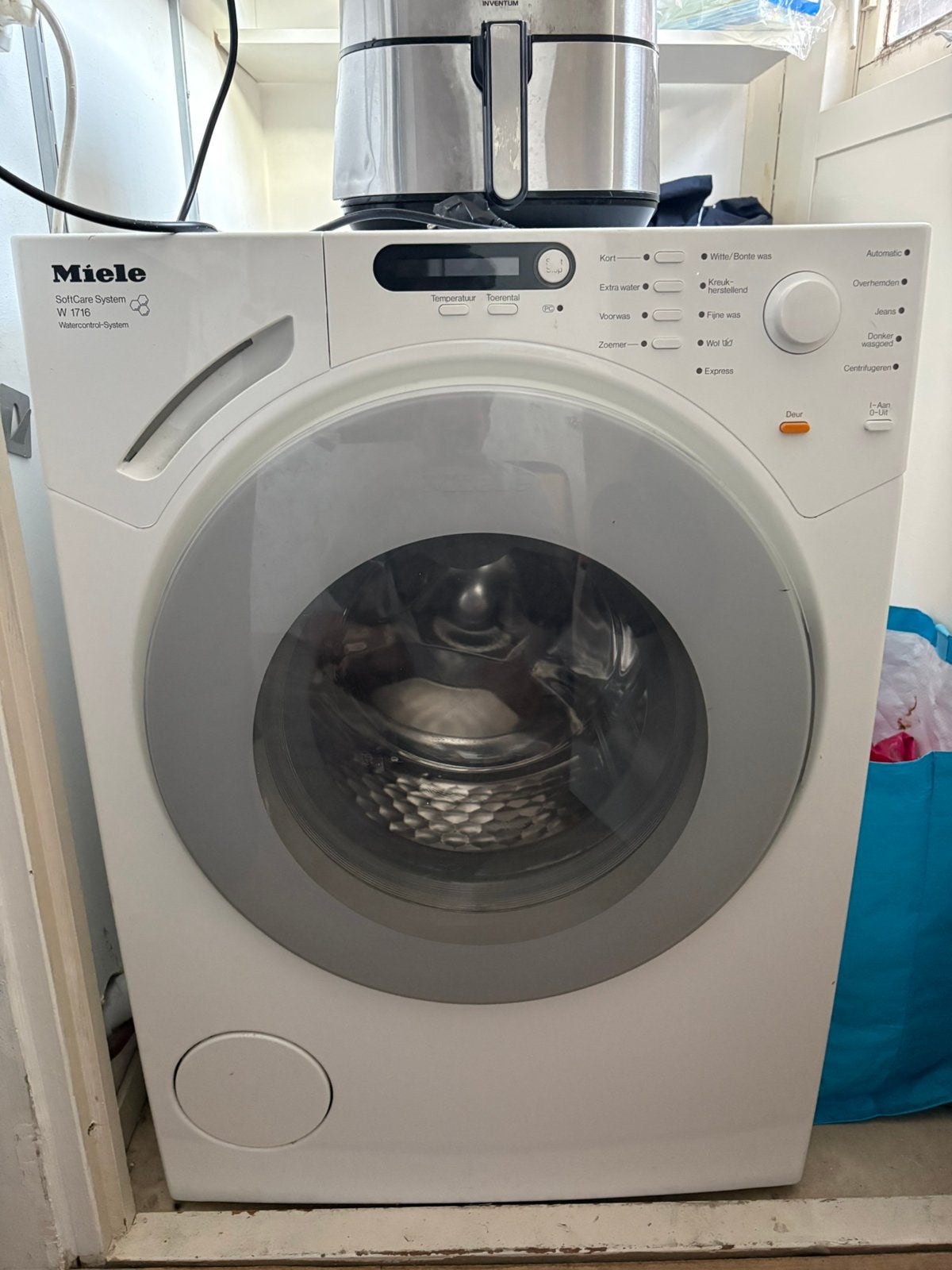 Wasmachine Miele W 1716, Witgoed en Apparatuur, Wasmachines, Ophalen, Gebruikt, 1200 tot 1600 toeren, 85 tot 90 cm