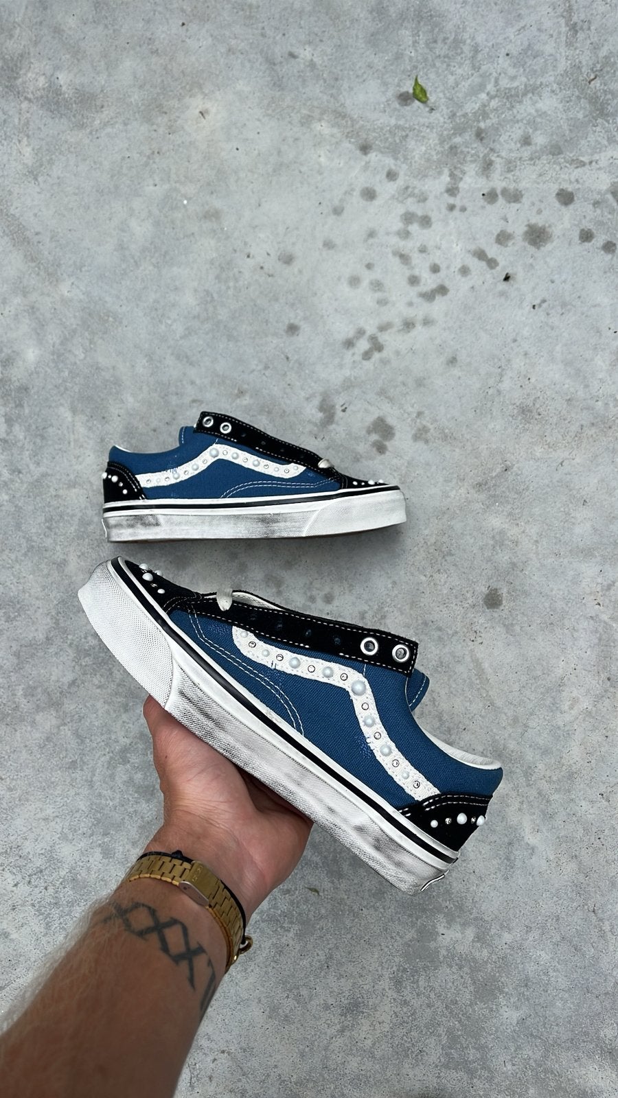 Vans Pearlized ‘Navy’ maat 38,5, Ophalen of Verzenden, Nieuw, Blauw, Sneakers of Gympen