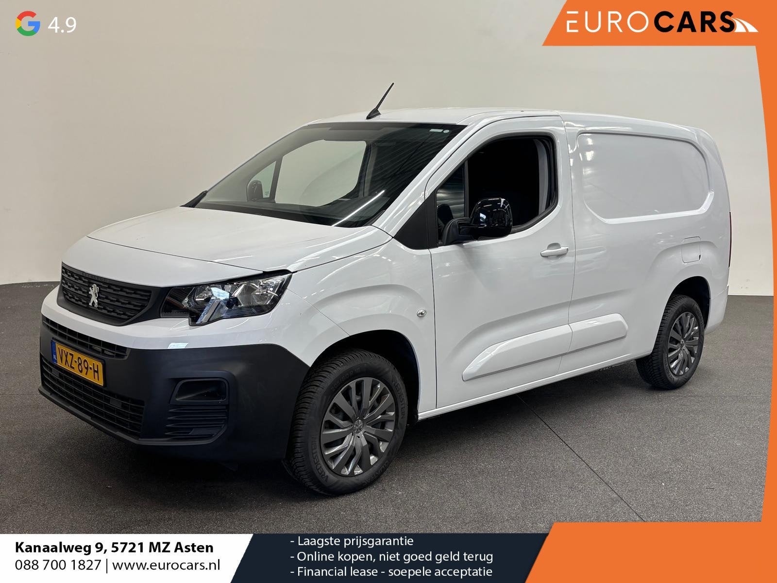 Peugeot Partner 1.5 BlueHDi 100PK L2 Navigatie Airco Camera, Voorwielaandrijving, 1030 kg, Gebruikt, Euro 6