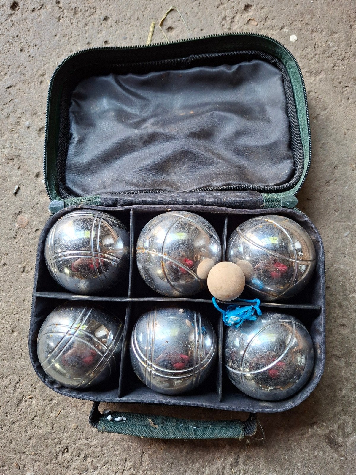 Jeu de boules set in draagtas, Ophalen, Gebruikt