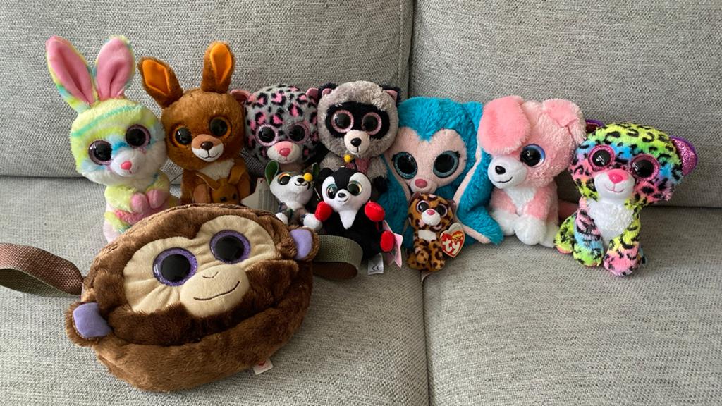 Leuke verzameling Ty Beanie knuffels, Overige karakters, Konijn, Ophalen of Verzenden, Meerkleurig