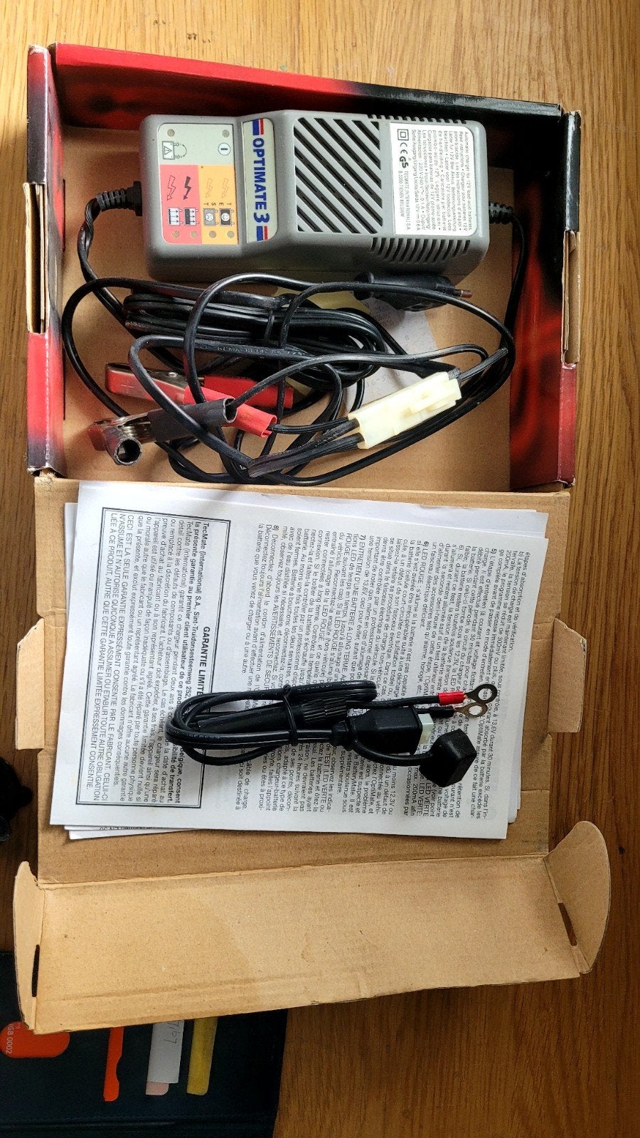 OptiMate 3 Accu Optimiser / Batterijlader, Ophalen of Verzenden, Gebruikt, Universele onderdelen