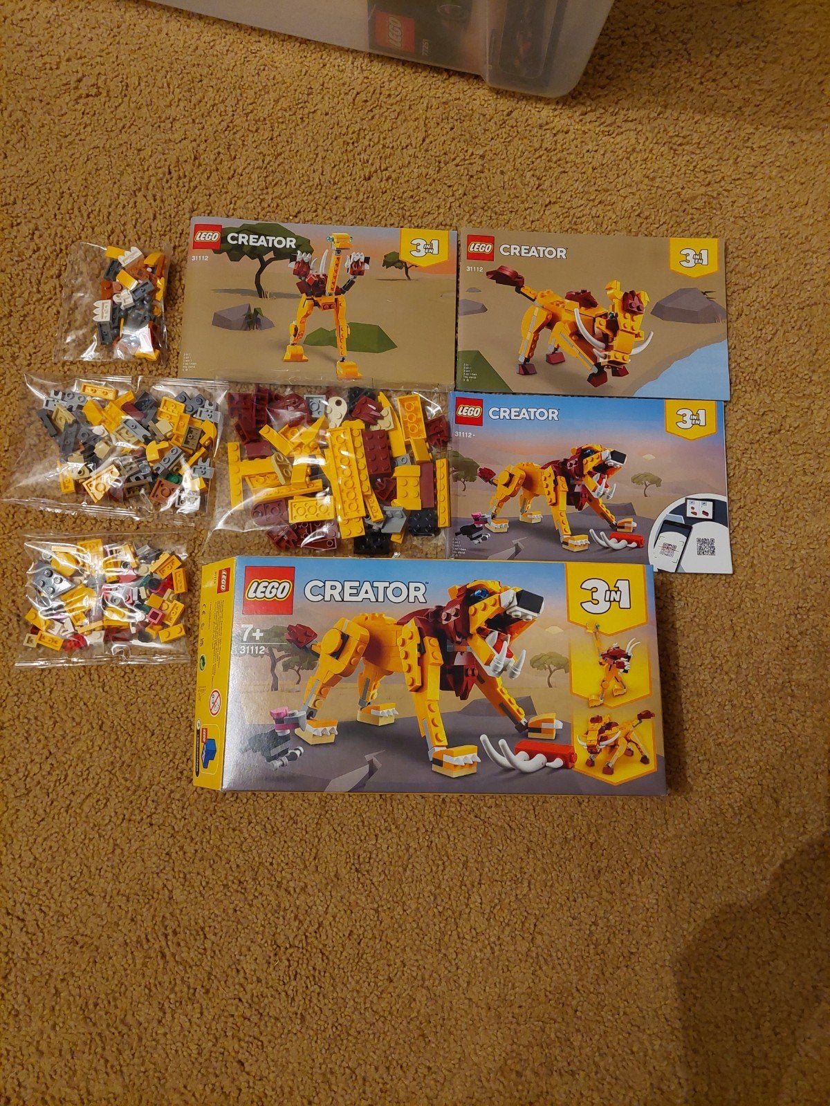 LEGO Creator 31112 Wilde Leeuw 3-in-1 (Nieuw), Overige thema's, Lego, Nieuw, Ophalen of Verzenden