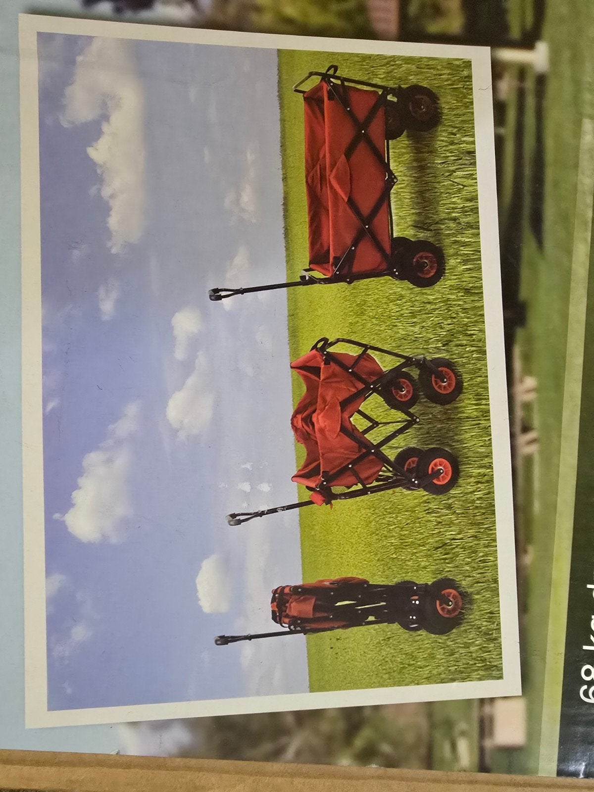 Bolder wagen met luchtbanden opvouwbaar compact, Caravans en Kamperen, Ophalen of Verzenden, Opvouwbaar, Zo goed als nieuw