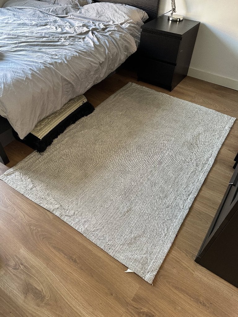 IKEA TIPHEDE Flatwoven Rug + Anti-Slip Underlay, Huis en Inrichting, Ophalen, Gebruikt, 100 tot 150 cm, 150 tot 200 cm