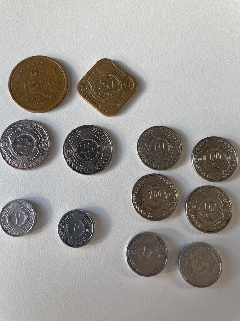 Muntencollectie Nederlandse Antillen, Postzegels en Munten, Postzegels | Nederlandse Antillen en Aruba, Ophalen of Verzenden, Gestempeld