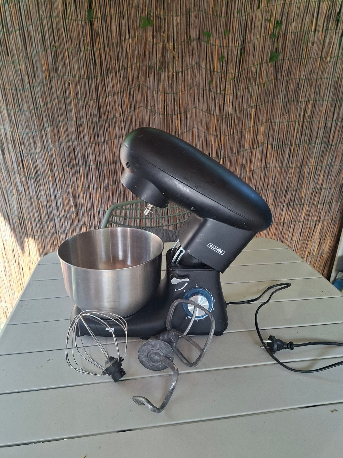Bourgini Kitchen Chef Plus Keukenmixer 1400W 5.5L RVS, Witgoed en Apparatuur, Keukenmixers, Ophalen, Zo goed als nieuw, 3 snelheden of meer