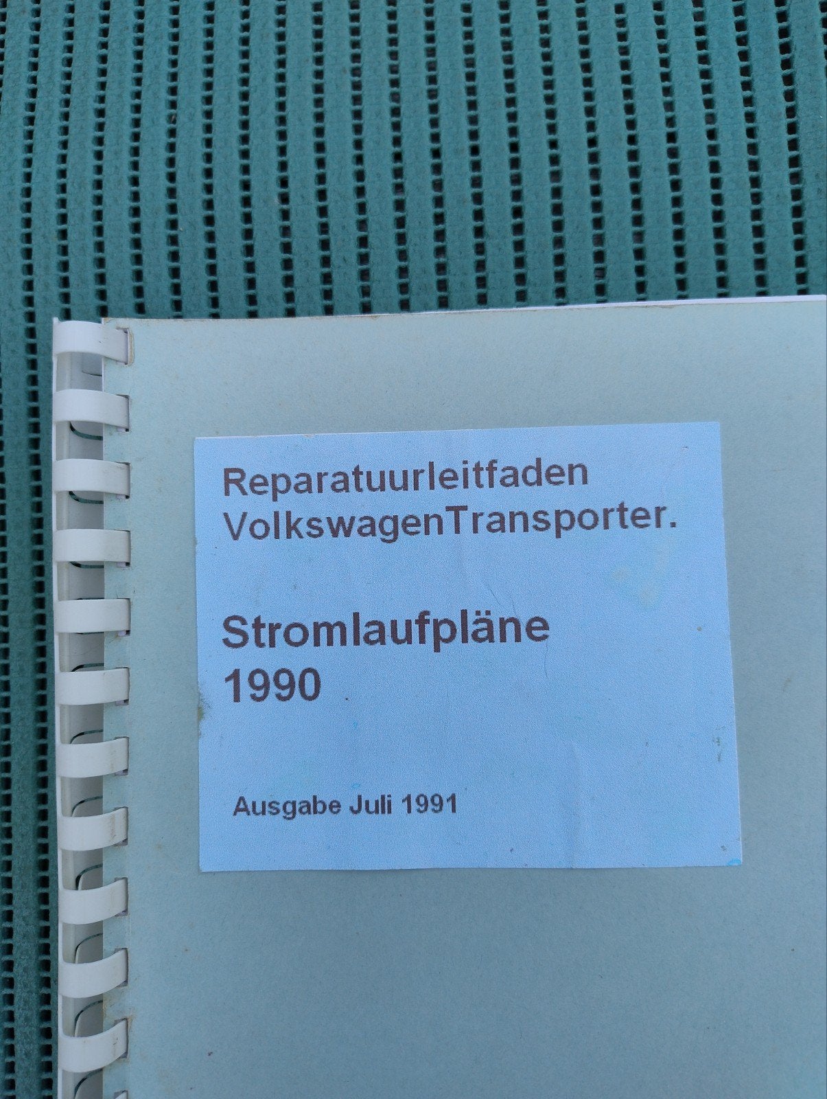 Reparatiehandleiding VW Transporter T3 Stroomloop schema's 1, Ophalen, Gelezen, Volkswagen, Onbekend
