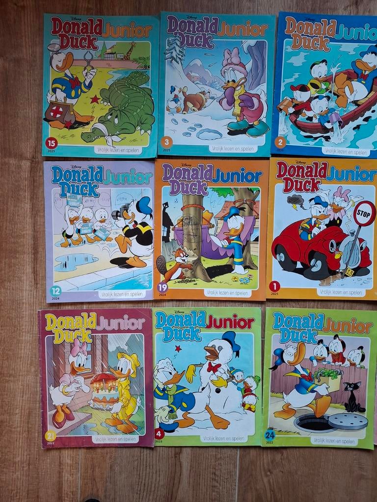 15x Donald duck junior, Meerdere comics, Ophalen of Verzenden, Gelezen, Europa