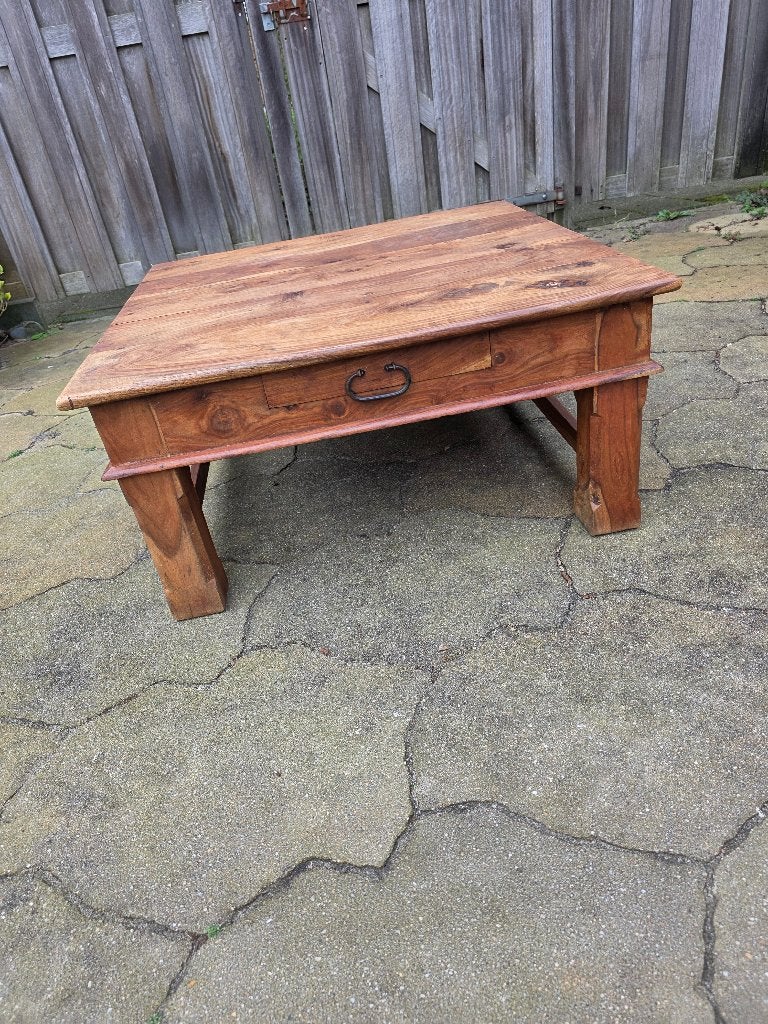 salontafel, Huis en Inrichting, Tafels | Salontafels, Ophalen, Gebruikt, 50 tot 100 cm, Vierkant