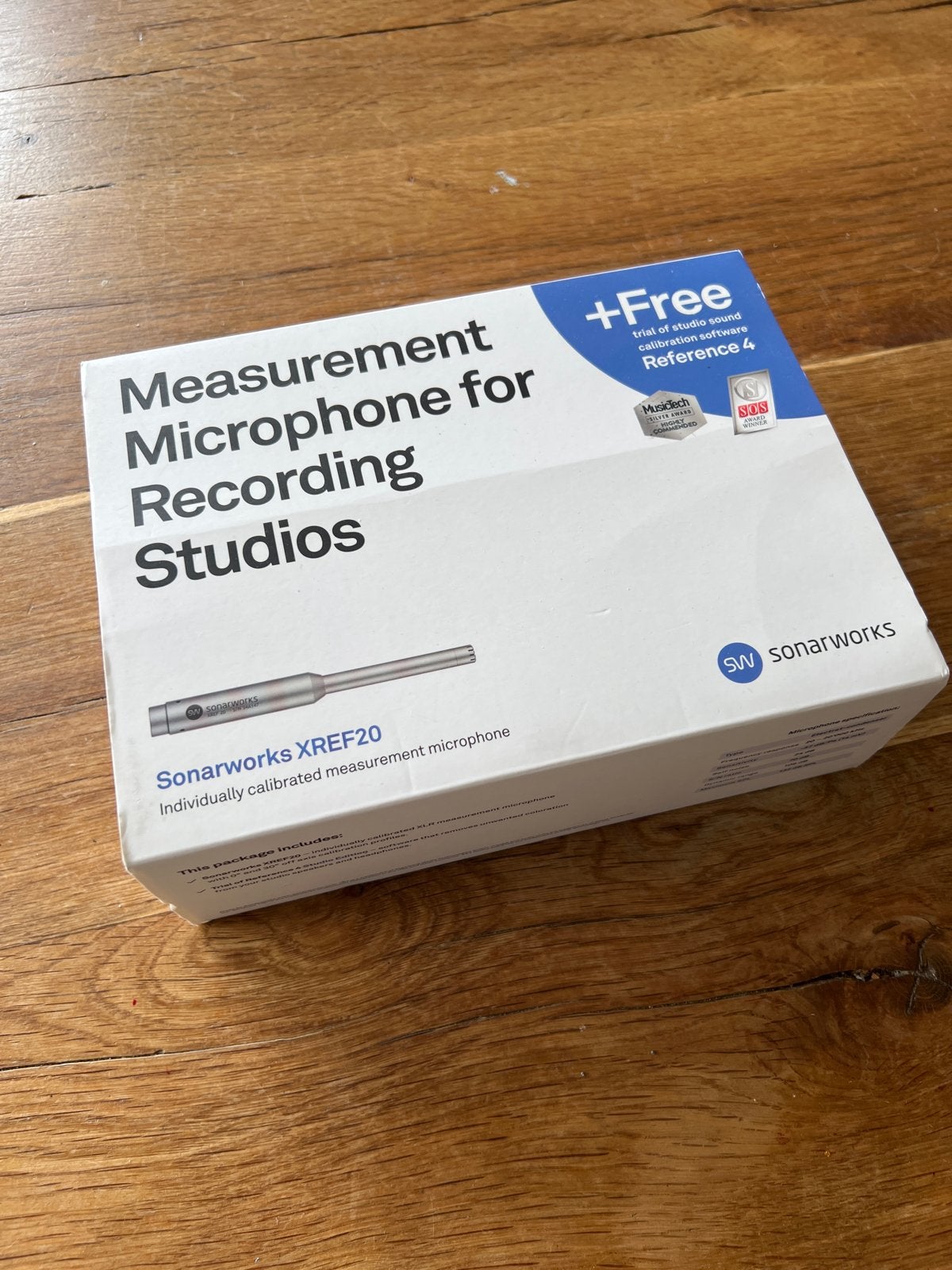 Sonarworks XREF20 meetmicrofoon voor studiokalibratie, Muziek en Instrumenten, Microfoons, Ophalen of Verzenden, Zo goed als nieuw