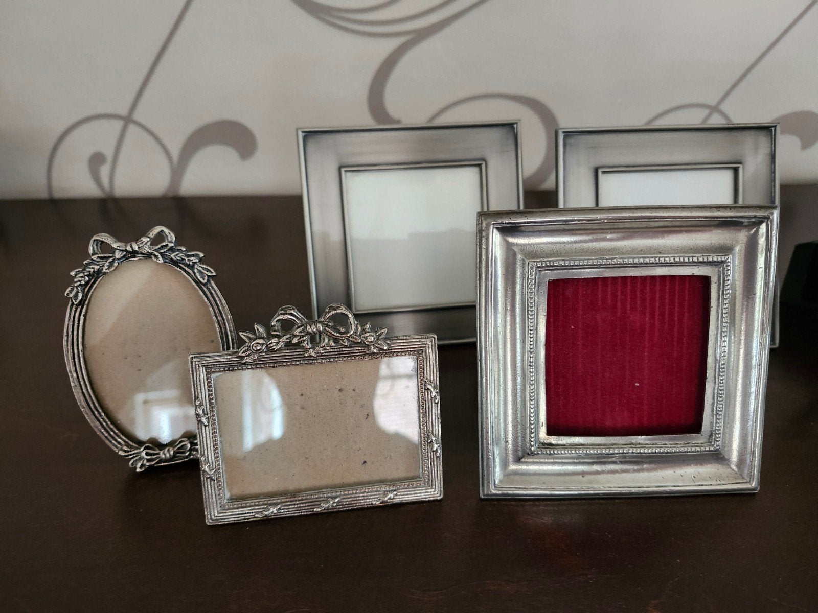 Verschillende fotolijstjes, Huis en Inrichting, Woonaccessoires | Lijsten, Ophalen, Gebruikt, Fotolijst, Met glas