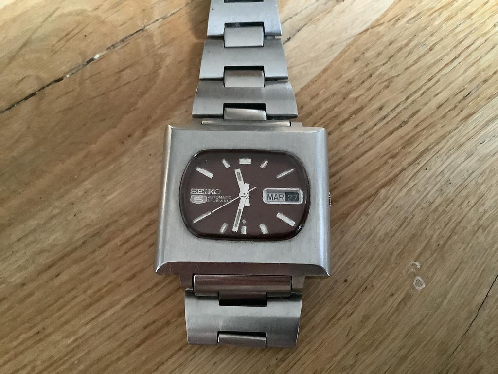 Seiko 5 automaat.  Het TV model., Ophalen of Verzenden, Staal, Seiko, 1960 of later