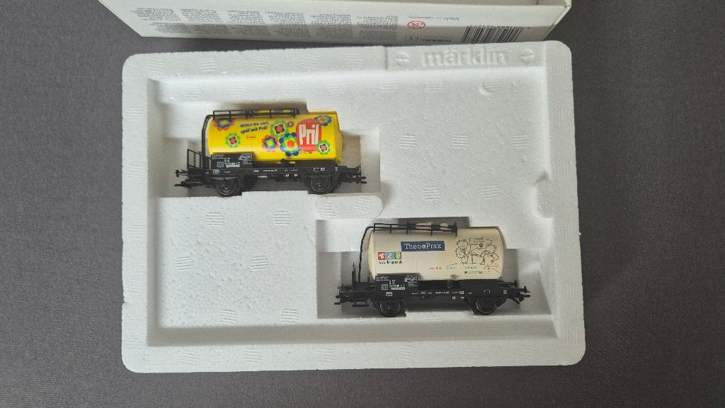 Märklin 46427 H0 - Set ketelwagens ''Henkel'' van de DB, Overige merken, Gelijkstroom of Wisselstroom, Brug, Tunnel of Gebouw
