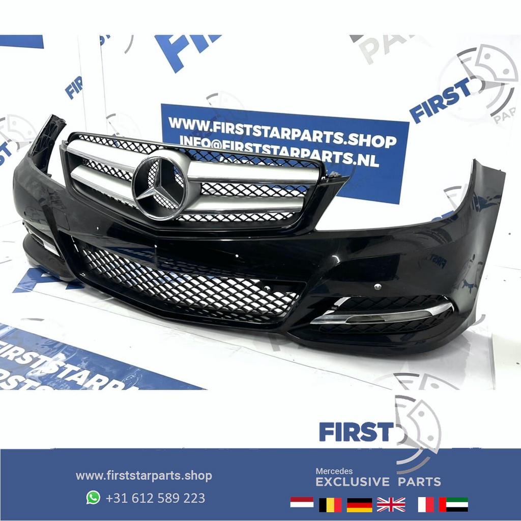 W204 C204 Mercedes C Klasse FACELIFT VOORBUMPER COMPLEET + G, Gebruikt, -, Voor, Ophalen of Verzenden