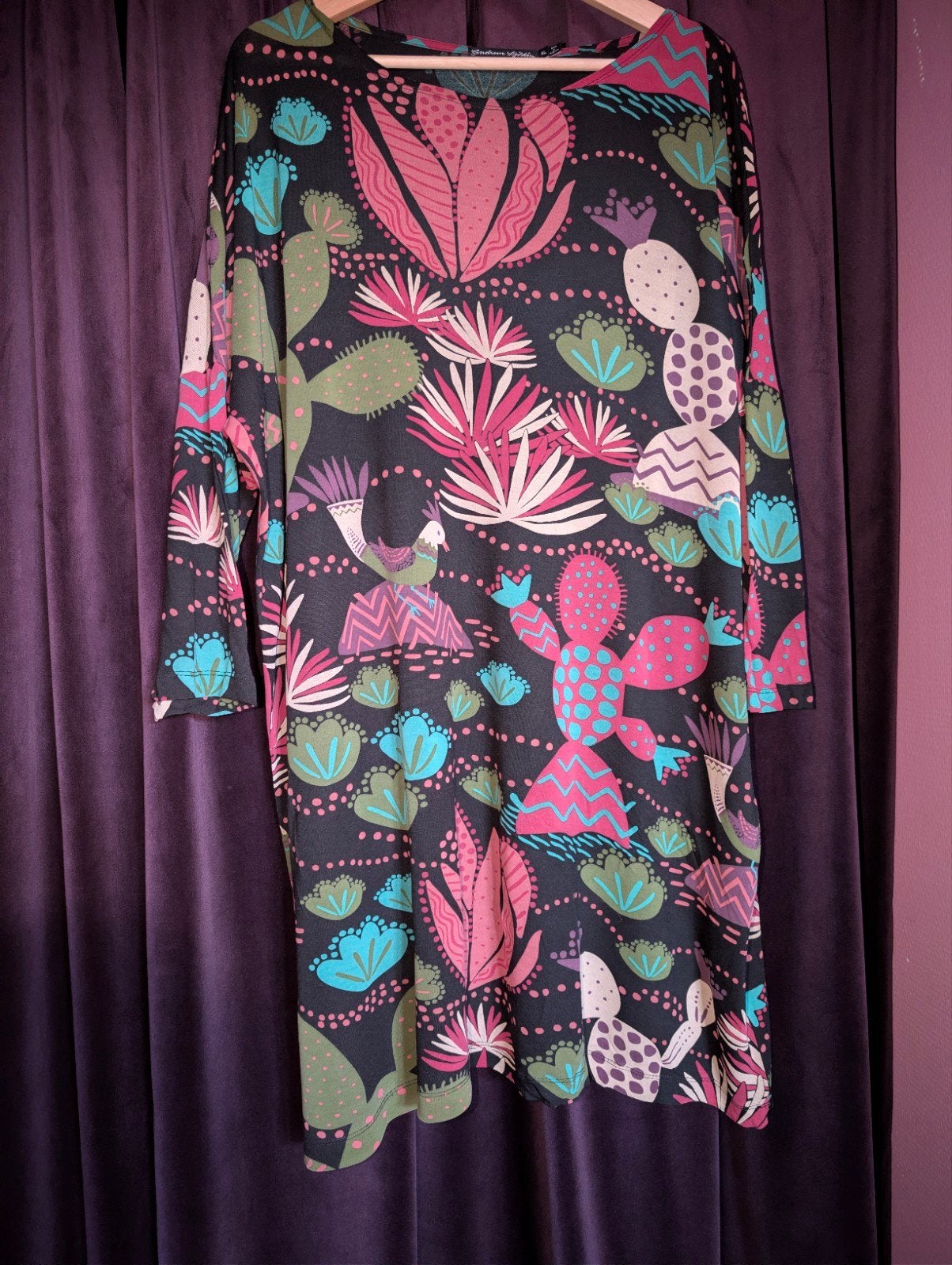 Gudrun Sjoden Tuniek XL - 100% Modal - Lengte 90 cm, Maat 46/48 (XL) of groter, Boven de knie, Meerkleurig, Verzenden