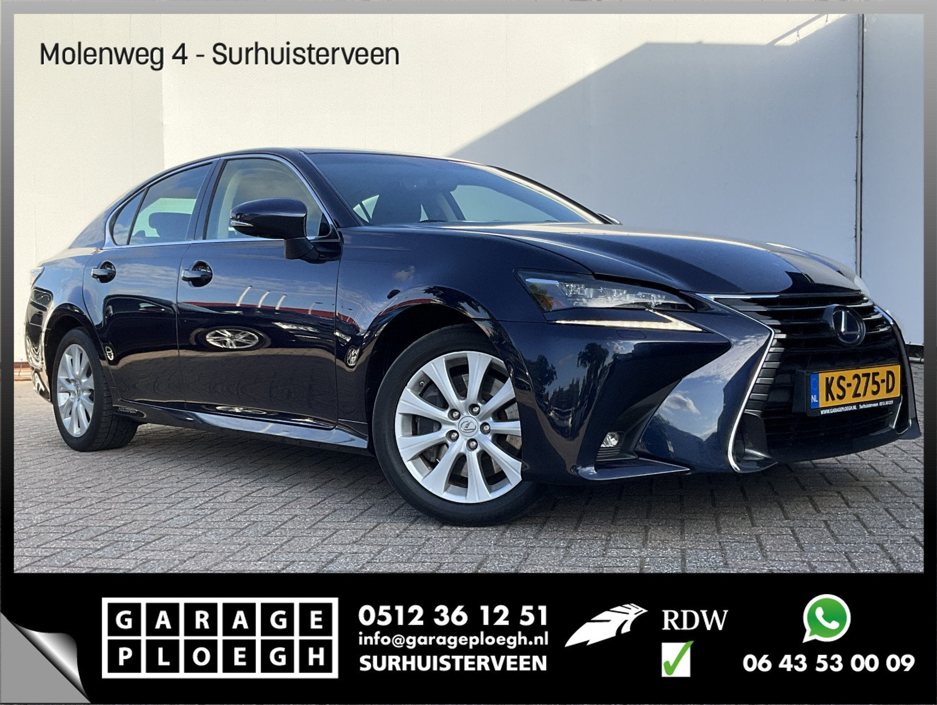 Lexus GS 300h Business Line Voll.Onderhouden Trekhaak Memory, Auto's, Automaat, Gebruikt, Euro 6, 181 pk