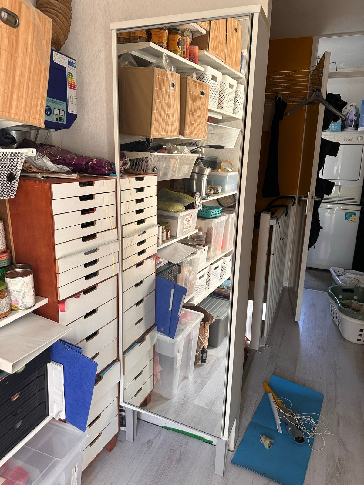 IKEA Garderobekast met spiegeldeur, Ophalen, Overige materialen, Minder dan 50 cm, Gebruikt