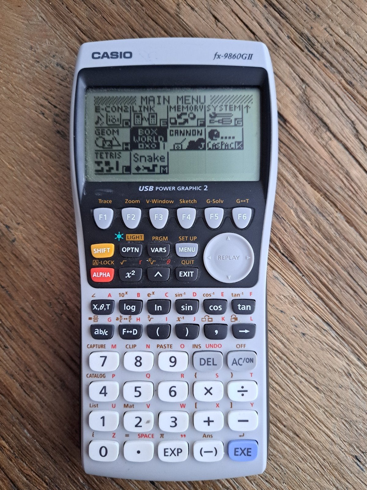 Grafische rekenmachine Casio FX-9860GII met spellen!, Ophalen of Verzenden, Grafische rekenmachine, Gebruikt