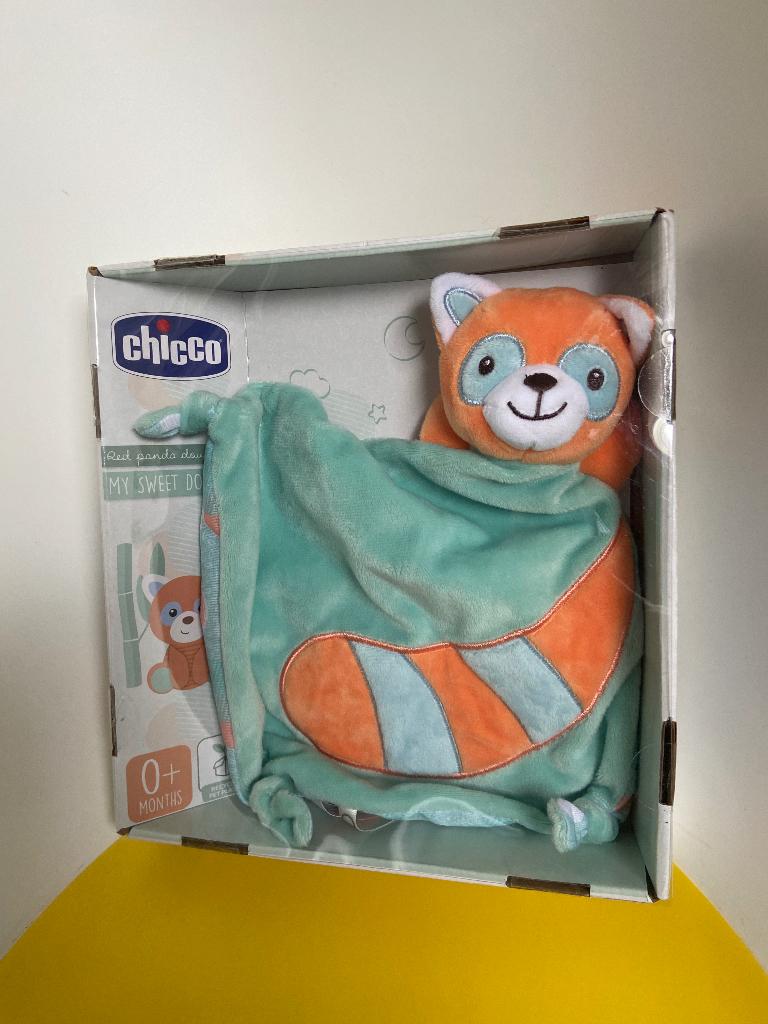 346 Chicco roze panda doekje, Kinderen en Baby's, Speelgoed | Knuffels en Pluche, Ophalen of Verzenden, Nieuw, Koe