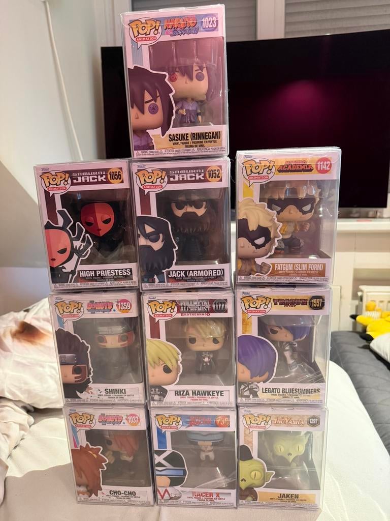 Funko Pop Anime Verzameling – 10 stuks – In Protector Boxes, Ophalen of Verzenden, Zo goed als nieuw
