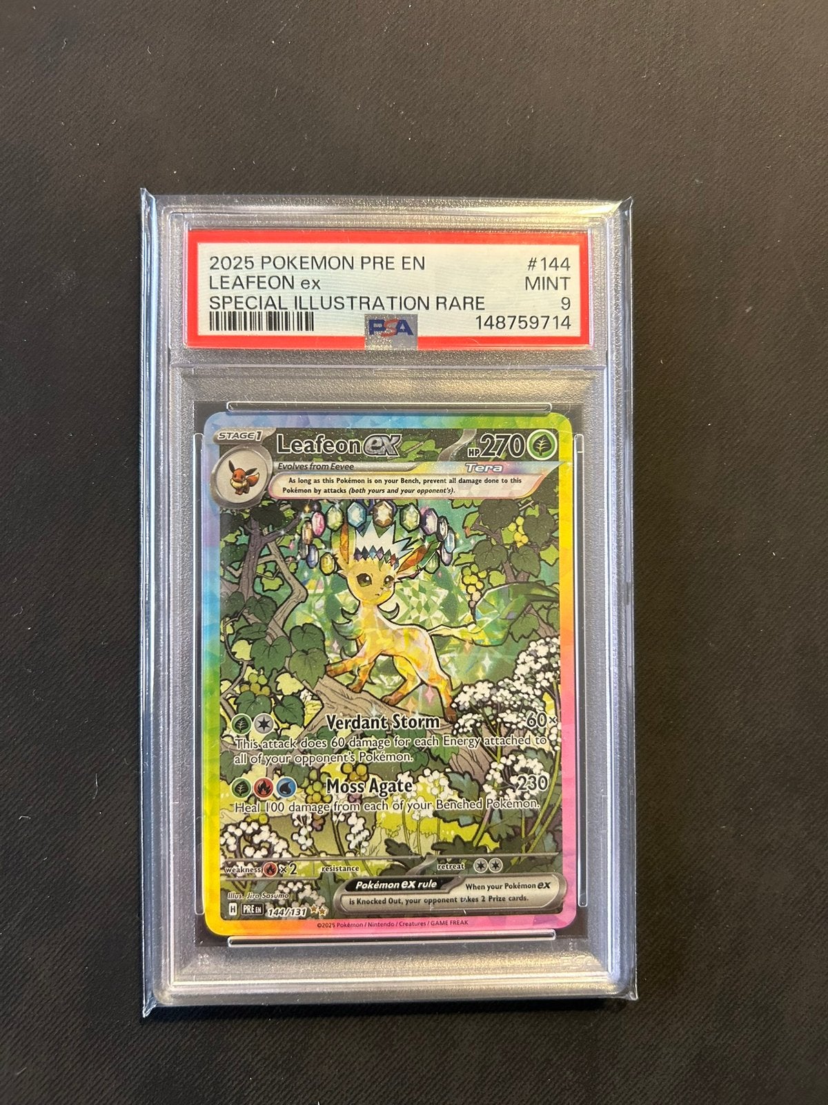 Leafeon ex PSA9, Ophalen of Verzenden, Nieuw, Losse kaart, Foil