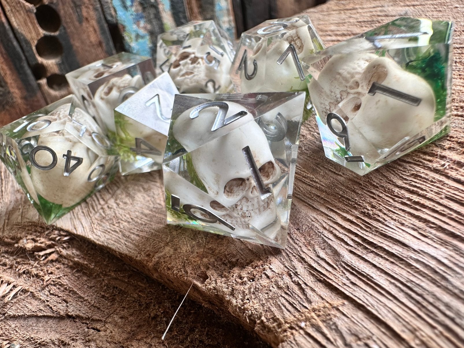 DND dice / Skull / doodshoofd / RPG / D&D / dobbelstenen set, Ophalen of Verzenden, Nieuw