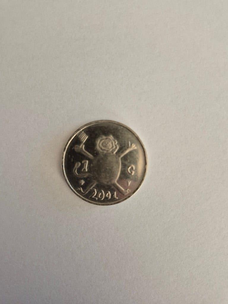 Nederlandse munt van 1 gulden uit 2001, Verzenden, Koningin Beatrix, 1 gulden, Losse munt