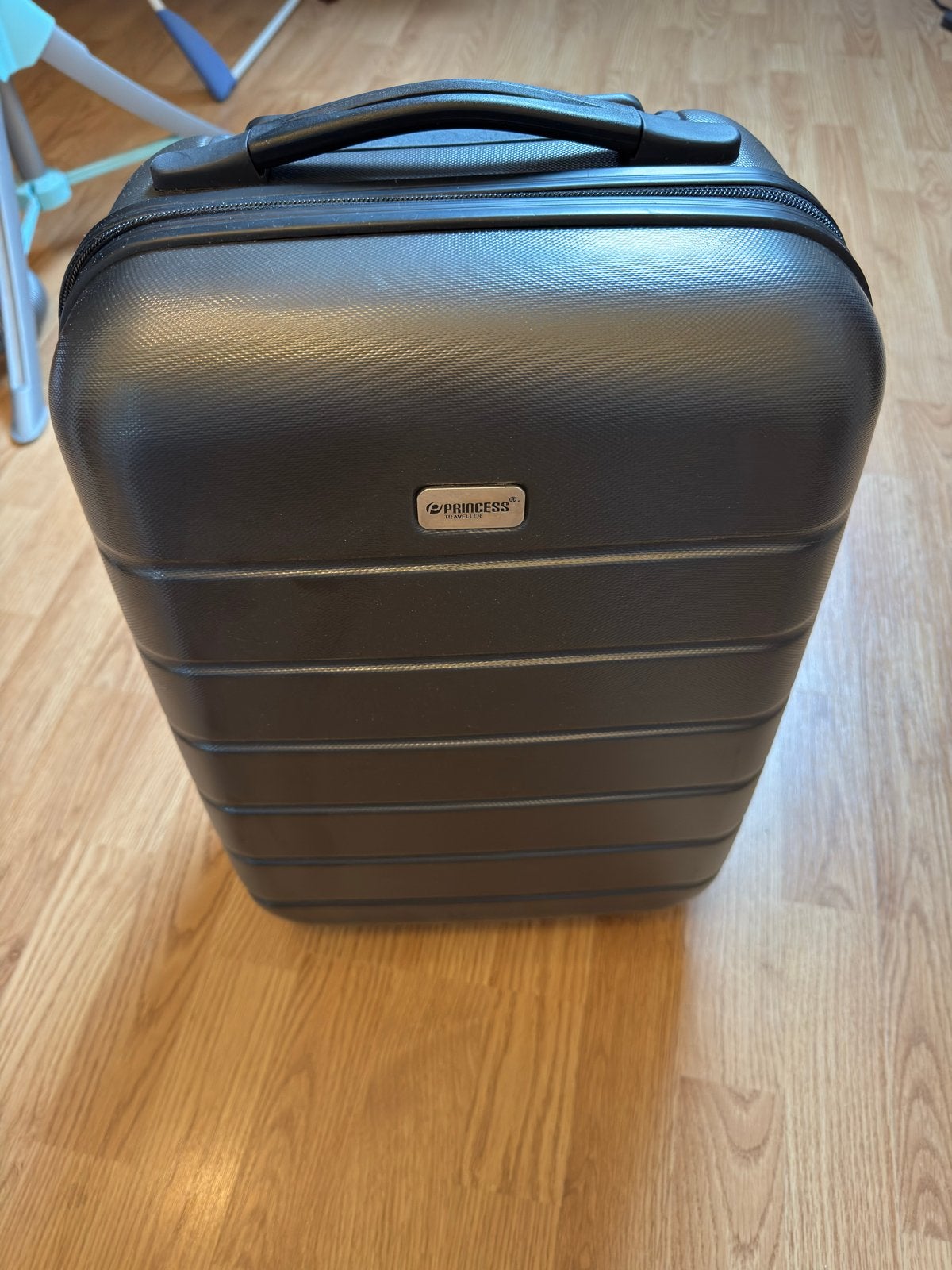 Princess Handbagage Koffer Zwart - Compact en Stevig, 40 tot 60 cm, 30 cm of meer, Gebruikt, Zwart