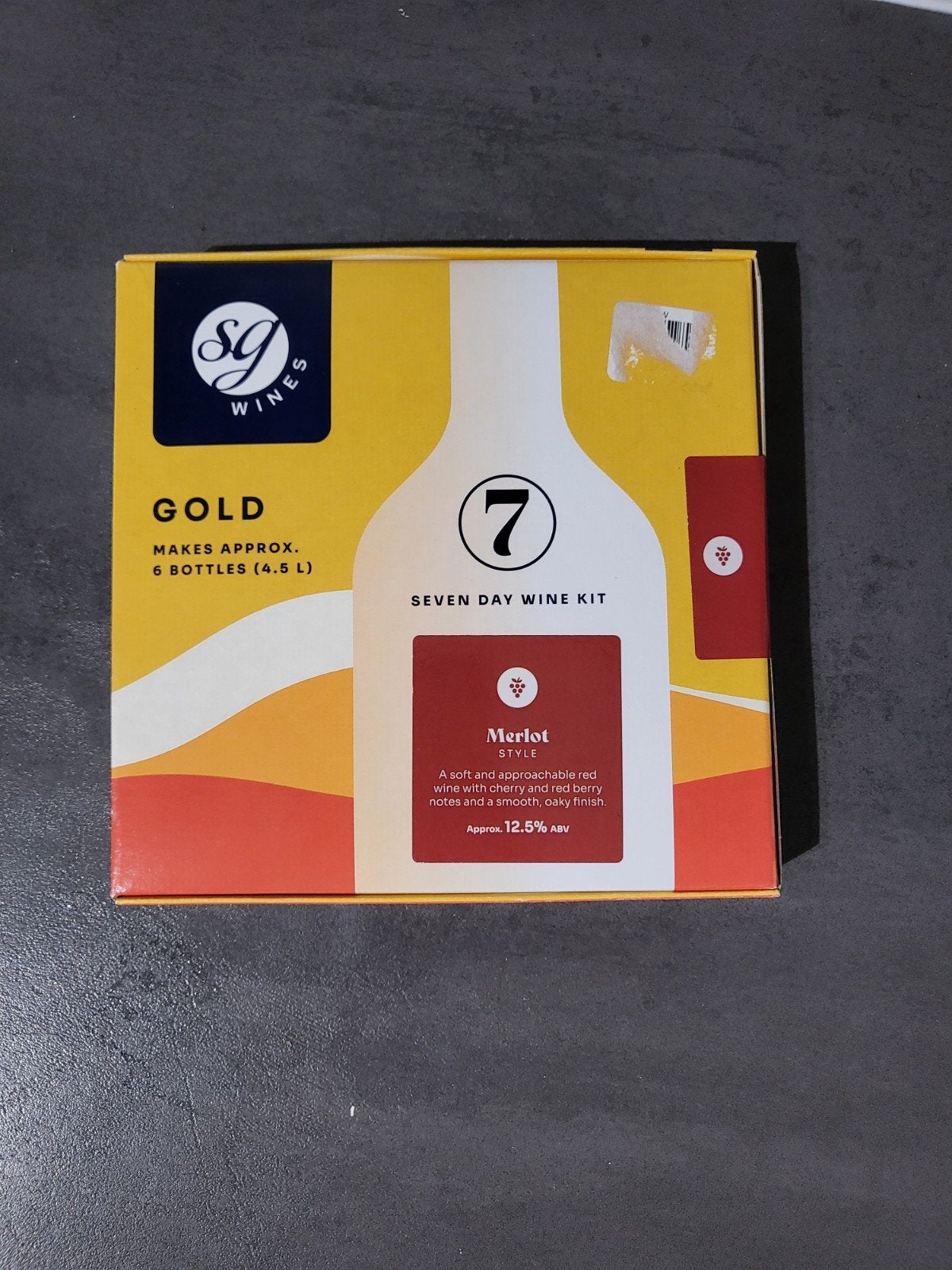 SG Wines Gold Merlot Wijnmaakkit - Maak je eigen wijn!, Ophalen of Verzenden