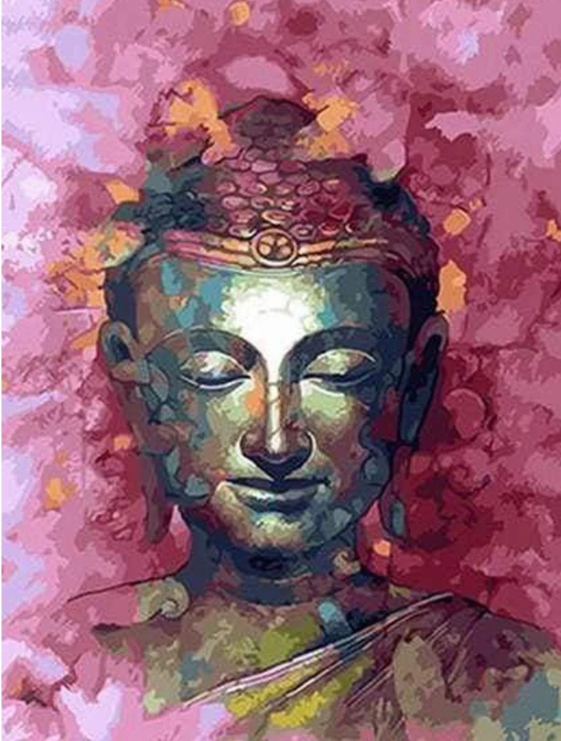 Paint by numbers buddha, Ophalen of Verzenden, Overige materialen, Figuren
