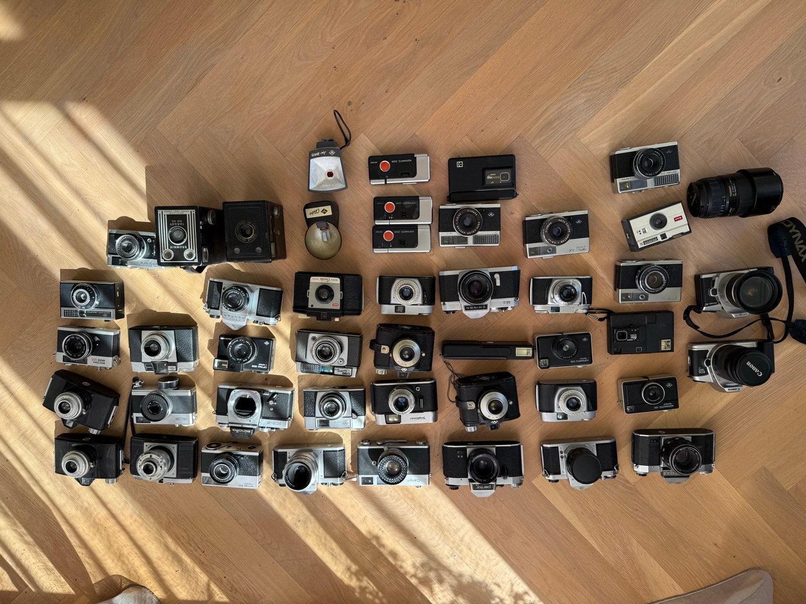 Diverse Oude Camera's - Verzameling Vintage Fotografie, Audio, Tv en Foto, Ophalen of Verzenden, Gebruikt, Compact, Canon