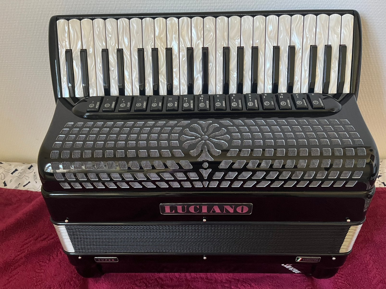 Orkest accordeon, Gebruikt, Met koffer, Toetsaccordeon, 120-bas