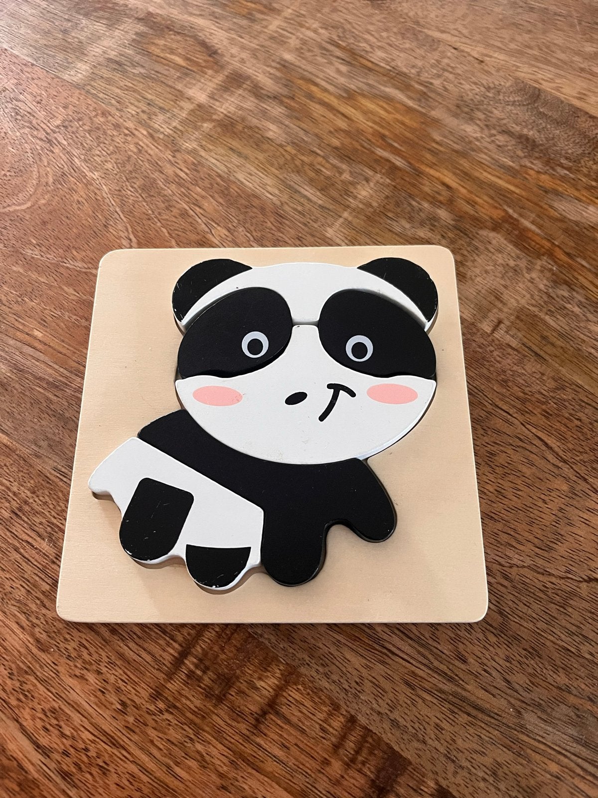 Hema Panda Puzzel - Gebruikt maar goed voor uren speelplezie, 2 tot 4 jaar, Gebruikt, Ophalen of Verzenden, Van hout