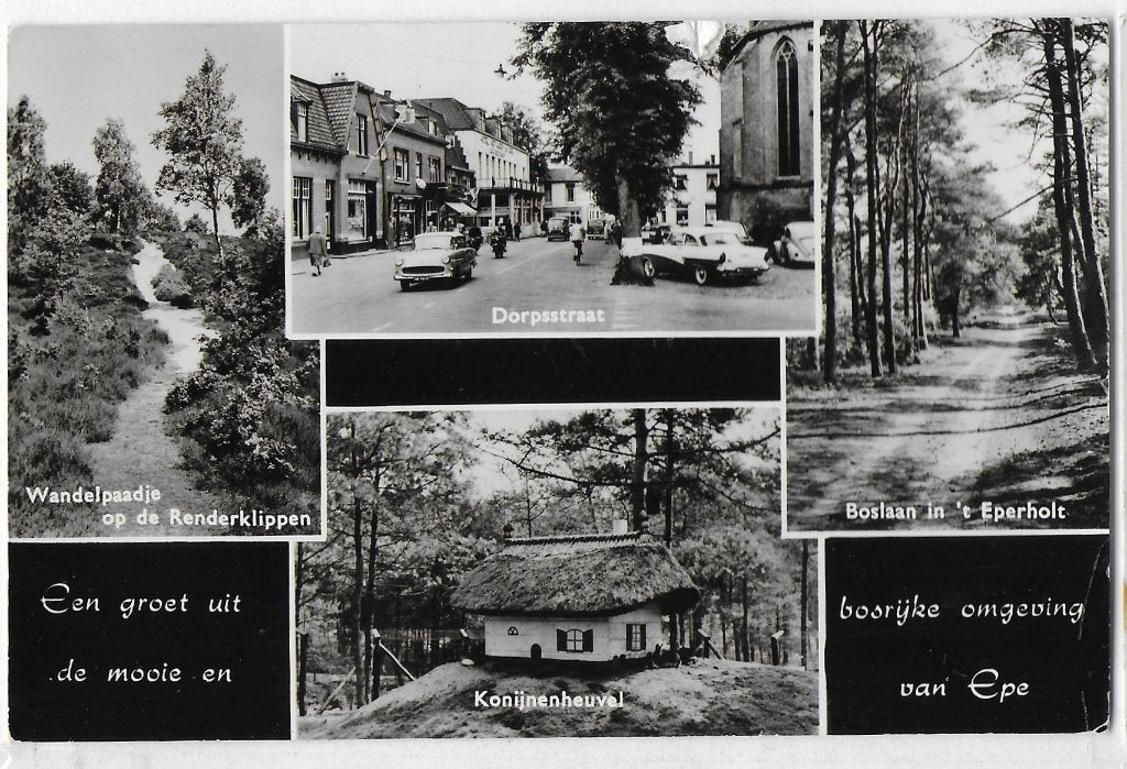 Epe Oude Gelopen Ansichtkaart ( B3529, Ophalen of Verzenden, 1940 tot 1960, Gelopen, Gelderland
