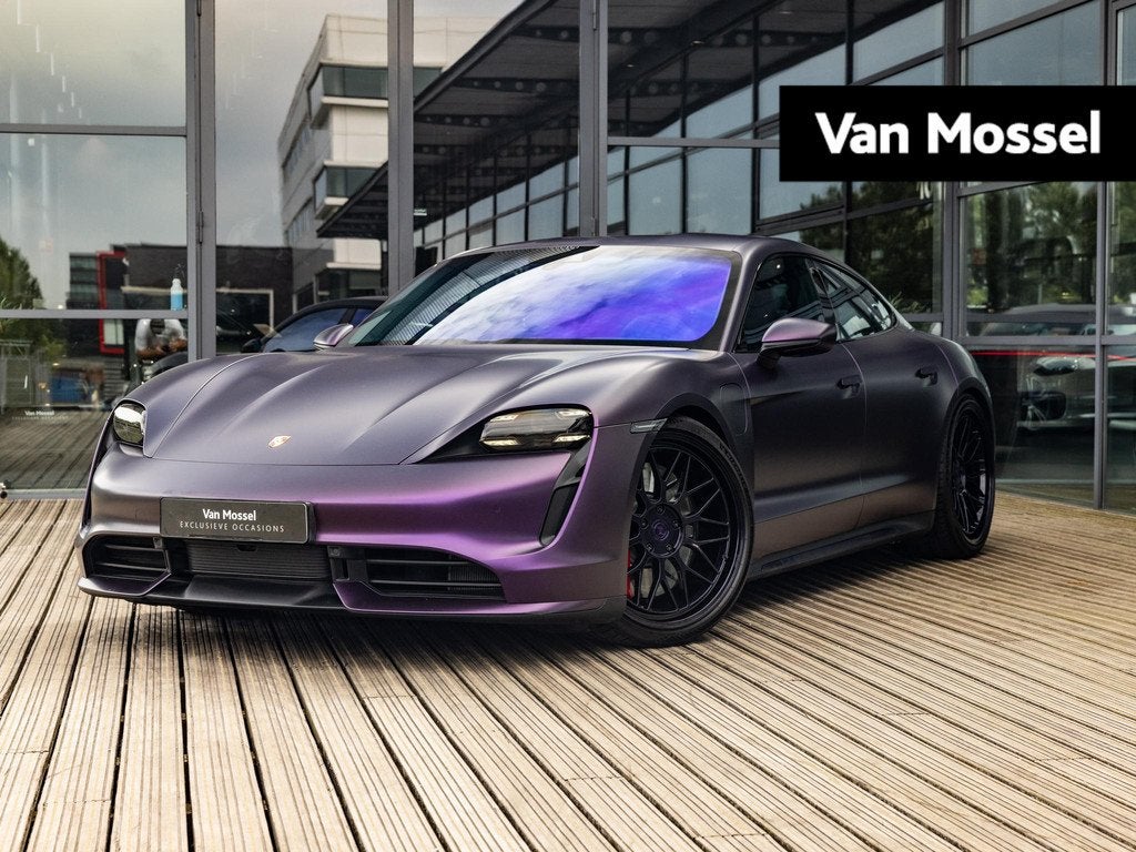 Porsche Taycan Turbo 93 kWh, Auto's, Porsche, 12 maanden, 93 kWh, Vierwielaandrijving, Blauw