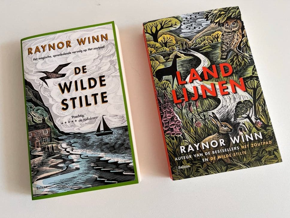 Raynor Winn Boeken: De Wilde Stilte & Landlijnen (set), Ophalen, Zo goed als nieuw, Nederland