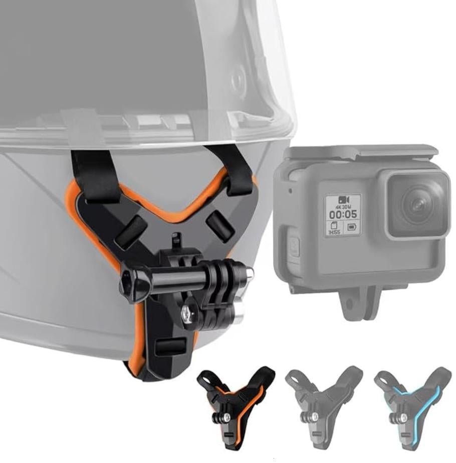 GoPro Motorhelm Integraalhelm Scooter Kin Strap Chin Mount, Ophalen of Verzenden, Nieuw, Overige merken
