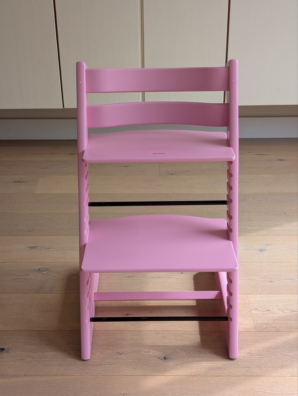 Stokke Tripp Trapp kinderstoel in roze, Kinderen en Baby's, Kinderstoelen, Ophalen, Gebruikt, Meegroeistoel