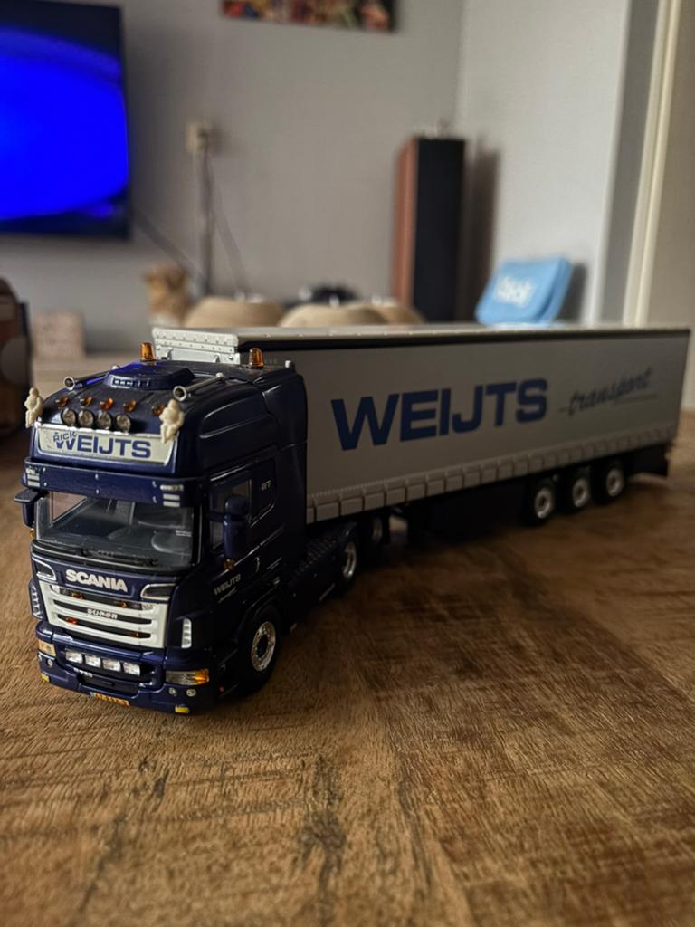 Scania Weijts Transport modeltruck, Overige merken, 1:32 tot 1:50, Ophalen of Verzenden, Zo goed als nieuw