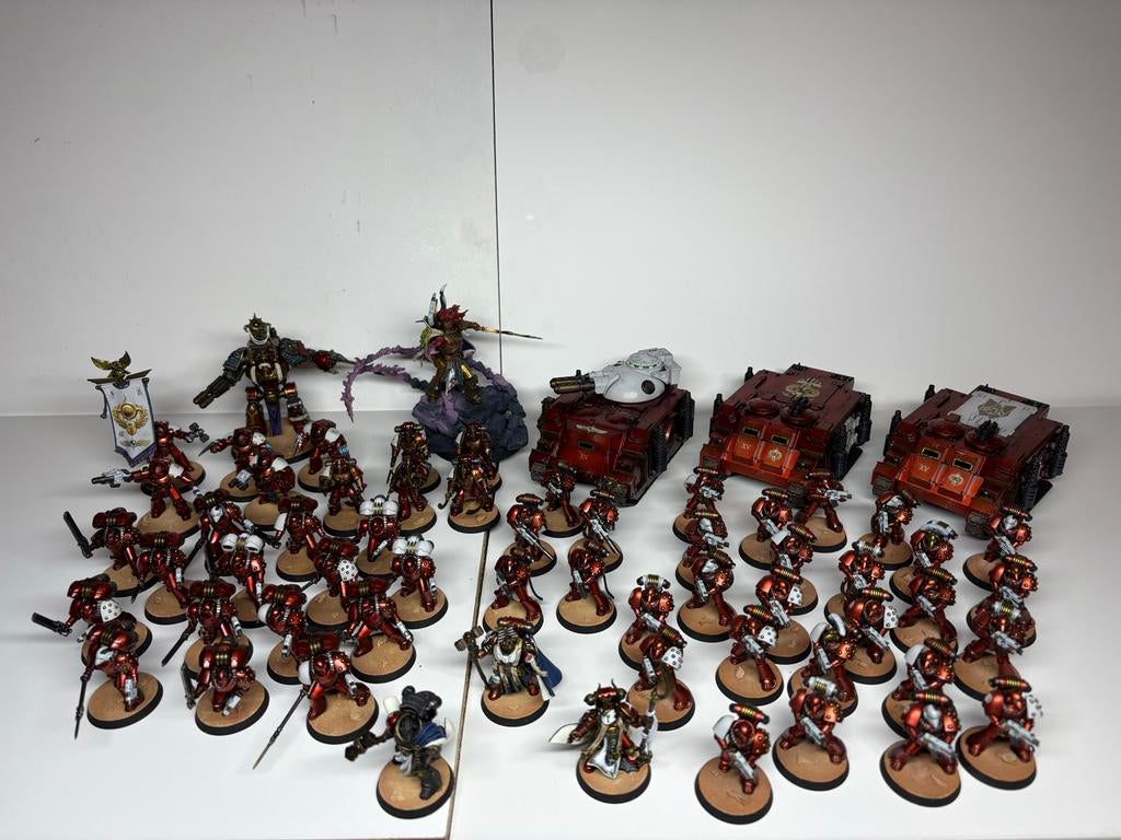 Warhammer Horus Heresy Thousand Sons leger, Hobby en Vrije tijd, Wargaming, Gebruikt, Warhammer, Figuurtje(s), Geverfd, Ophalen of Verzenden