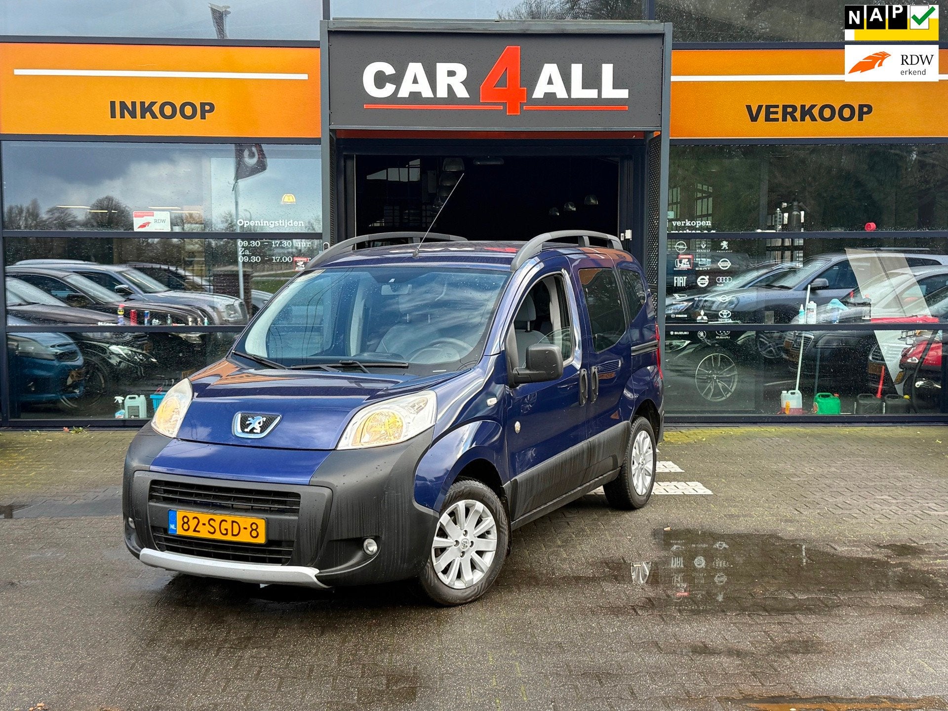 Peugeot Bipper Tepee 1.4 Outdoor LPG3/APK 6-2-2027AIRCO/LMVE, Auto's, Voorwielaandrijving, Zwart, 4 cilinders, 1197 kg