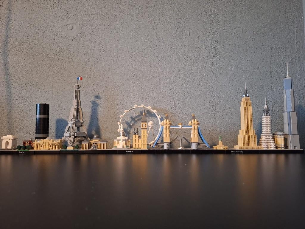 LEGO Architecture Parijs, Londen & New York, Gebruikt, Lego, Architecture, Ophalen of Verzenden